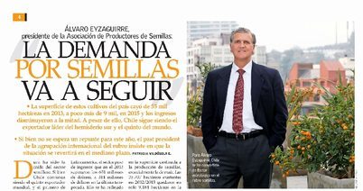 En la Revista del Campo de El Mercurio fue entrevistado  nuestro Presidente, Sr. Álvaro Eyzaguirre.