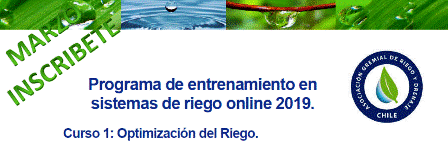 Programa de entrenamiento en sistemas de riego online 2019-* AGRYD