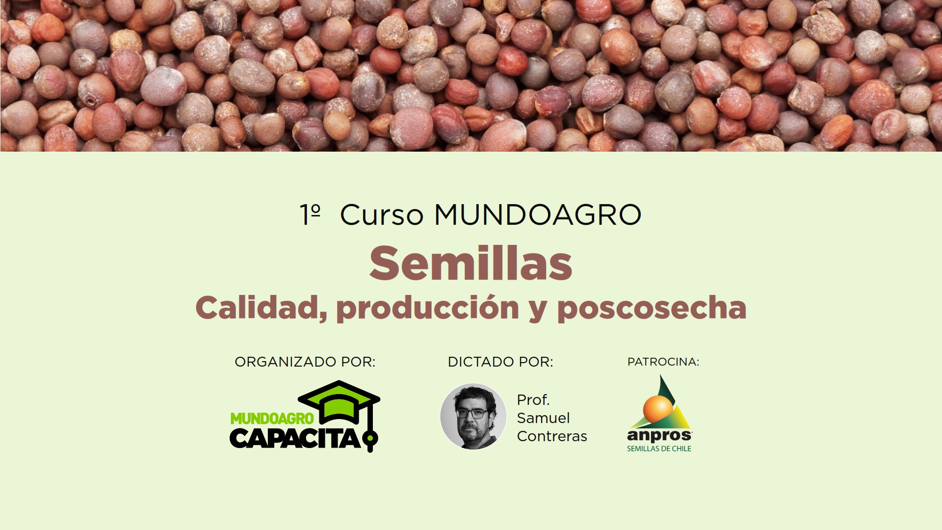 ANPROS PATROCINA NUEVO CURSO DE SEMILLAS ORGANIZADO POR MUNDOAGRO CAPACITA